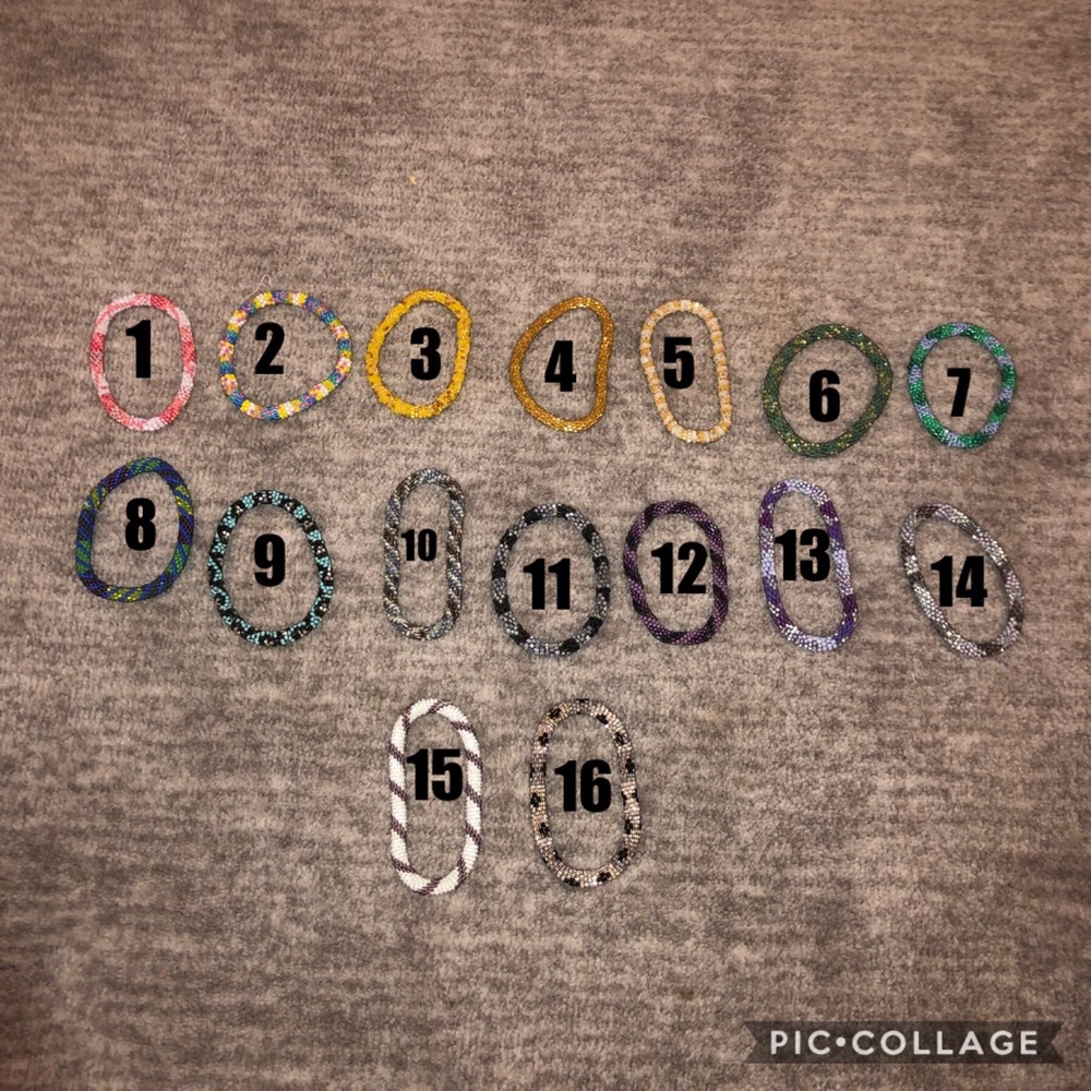 Woven Beaded bracelets! #s 1-7